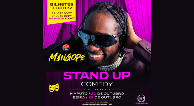 Imagem de Stand Up Comedy – Mangope em Moçambique – 21 de outubro