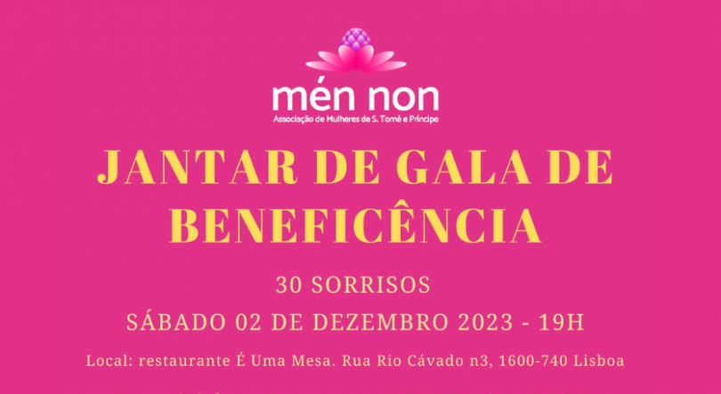 Imagem de Mén Non – organiza jantar de Gala de Beneficência dia 2 de dezembro
