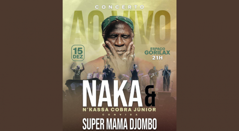 Imagem de Naka e N´Kassa Cobra Junior e Super Mama Djombo em concerto