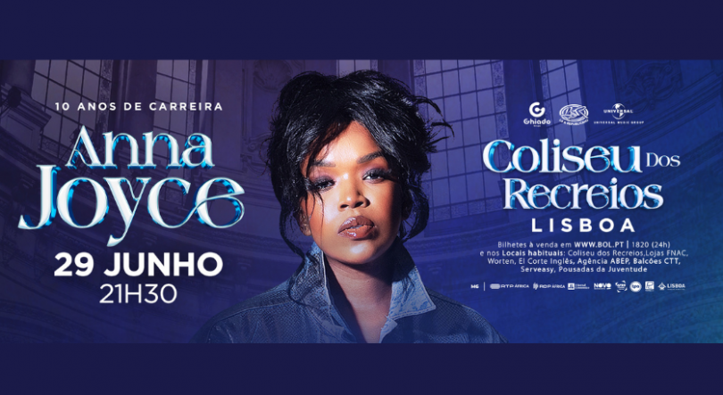 Imagem de Anna Joyce celebra 10 anos de carreira com novo álbum e concerto no Coliseu dos Recreios