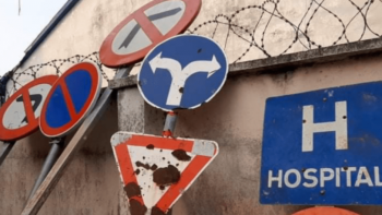 Imagem de Roubo de sinais de trânsito para fabrico de panelas e frigideiras