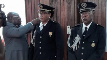 Imagem de Tereza Santiago é a primeira vice-comandante da Polícia Nacional de São Tomé e Príncipe