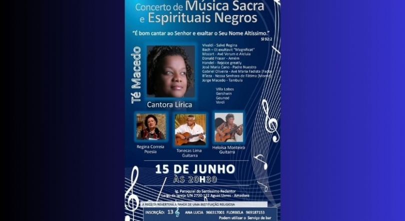 Imagem de Vozes africanas em concerto de música sacra