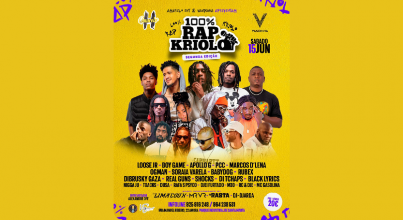 Imagem de Margem Sul acolhe a segunda edição do Rap 100% em Crioulo