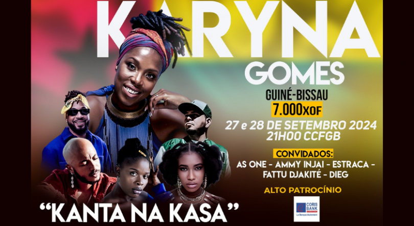 Imagem de Karyna Gomes “Kanta na Kasa” no Centro Cultural Francófono da Guiné Bissau