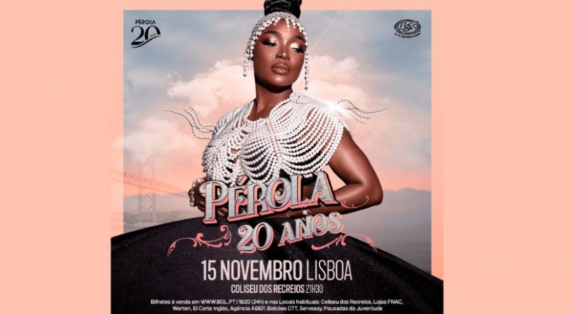 Imagem de Pérola celebra 20 anos de carreira com espetáculo no Coliseu dos Recreios