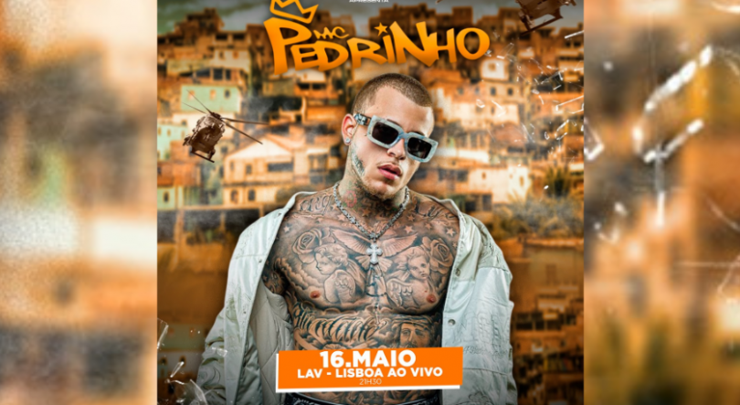 Imagem de MC Pedrinho em Portugal com o apoio RDP África