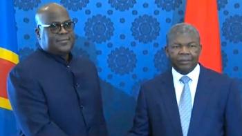 Imagem de Líder angolano e da União Africana recebe Presidente da RDC