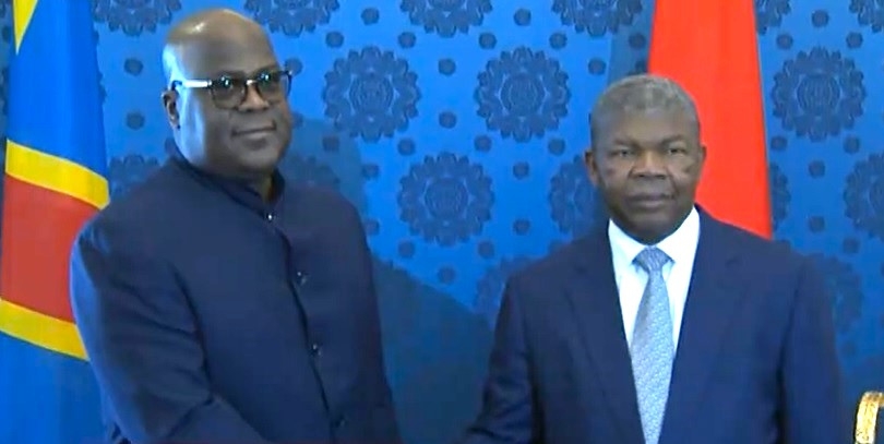 Imagem de Líder angolano e da União Africana recebe Presidente da RDC