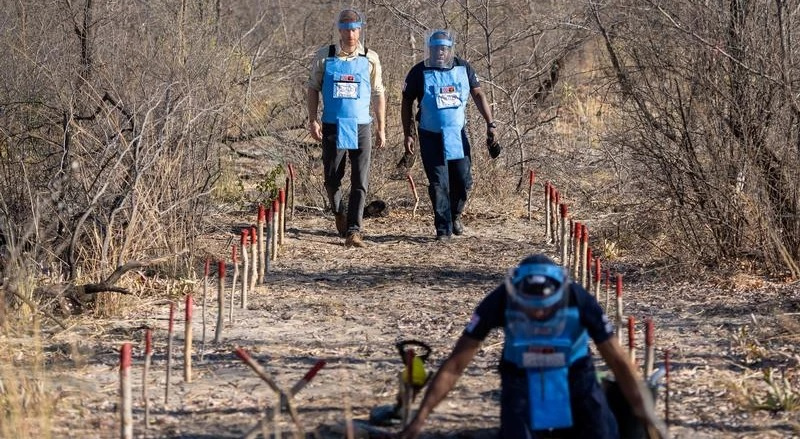 Imagem de Angola : Conclusão da desminagem adiada para 2028