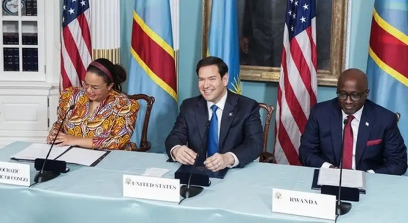 Imagem de RDC e Ruanda assinaram acordo de paz em Washington