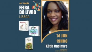 Imagem de Kátia Casimiro na Feira do Livro de Lisboa