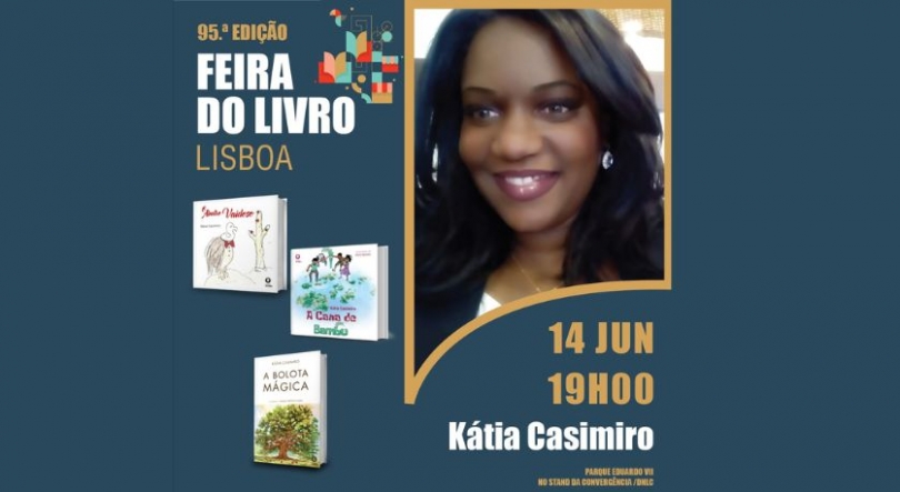 Imagem de Kátia Casimiro na Feira do Livro de Lisboa