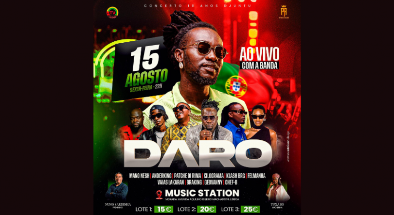 Imagem de Daro atua no Music Station com Banda – 15 de agosto