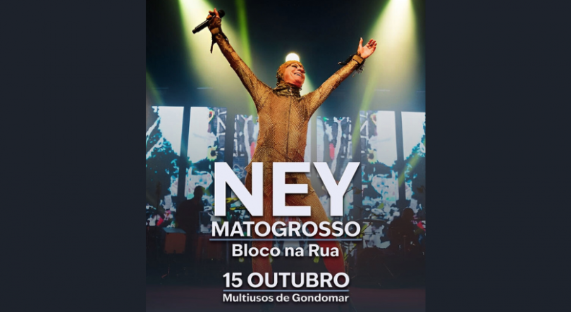 Imagem de Ney Matogrosso ao vivo no multiusos de Gondomar – RDP África, Rádio oficial