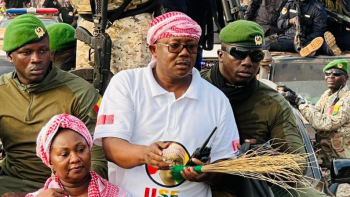 Imagem de Sissoco Embaló deixa a Guiné-Bissau