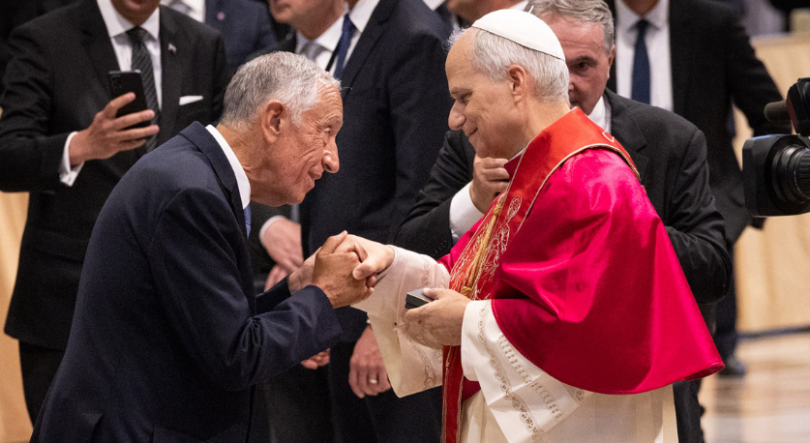 Imagem de Presidente português hoje no Vaticano