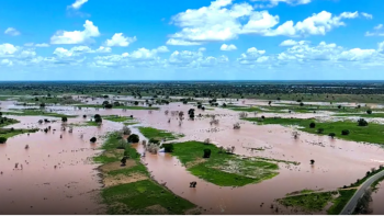 Imagem de Transbordo do rio Limpopo, quando ainda decorre ajuda às vítimas das cheias em Moçambique