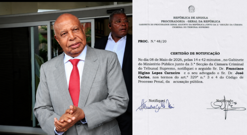 Imagem de Higino Carneiro ouvido pela PGR angolana