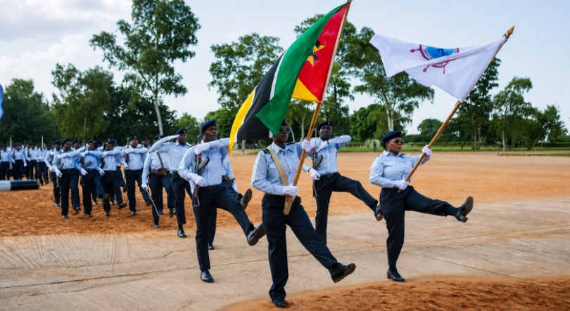 Imagem de Formados em Moçambique mais agentes paramilitares do Instituto Nacional do Mar