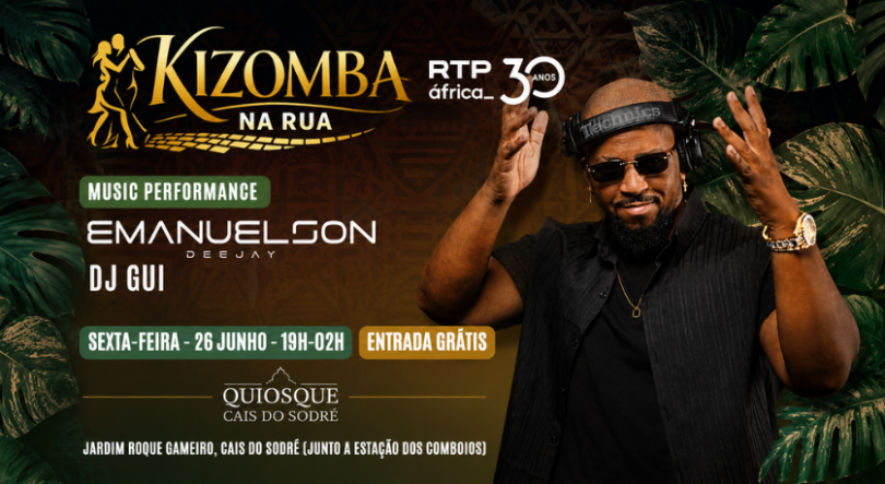 Imagem de Kizomba na Rua regressa ao Cais do Sodré com Emanuelson e DJ Gui
